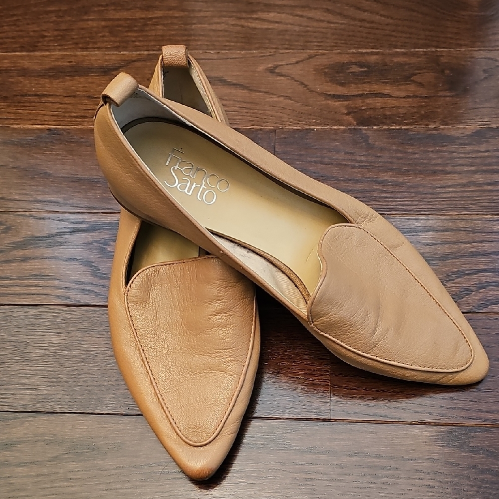 Franco Sarto Women's Camel Leather Loafers